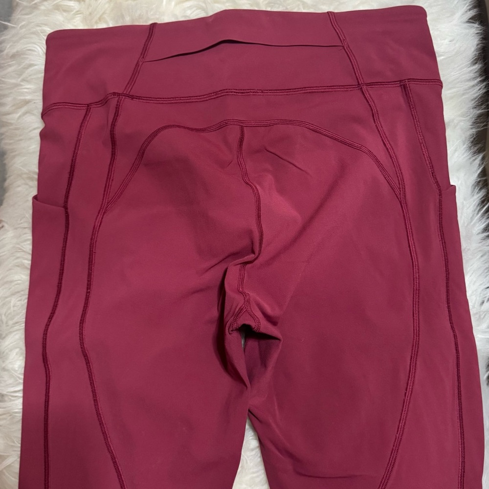 lululemon athletica Kids Burgundy Leggings